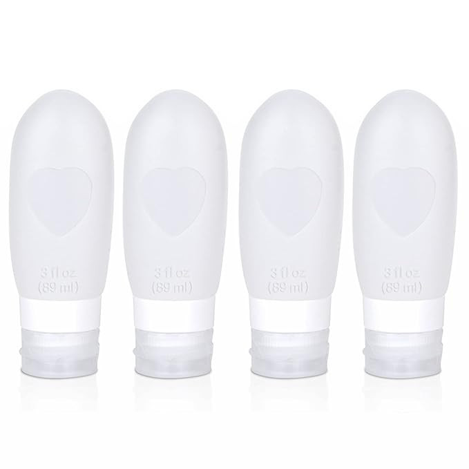 Oursunshine Silicone Travel Bottles for Toiletries: Leakproof Refillable Traveling Size Liquid Co... | Amazon (US)