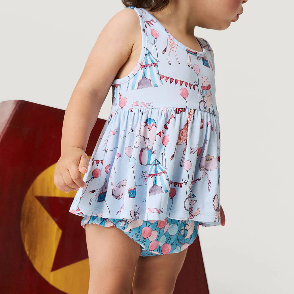 Cirque Royal Peplum Bummie Set | Posh Peanut