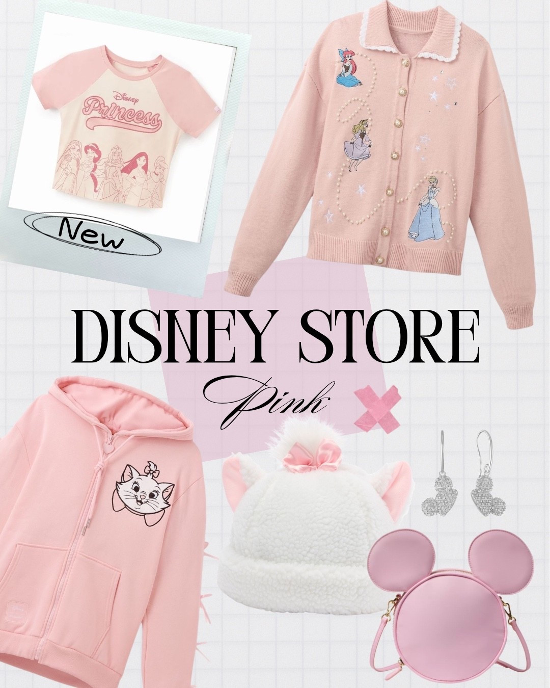 New at the Disney store in pink