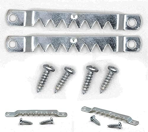 10 Pack - Large Sawtooth Hangers with Screws - Canvas Hanger - Sawtooth Hanger | Amazon (US)