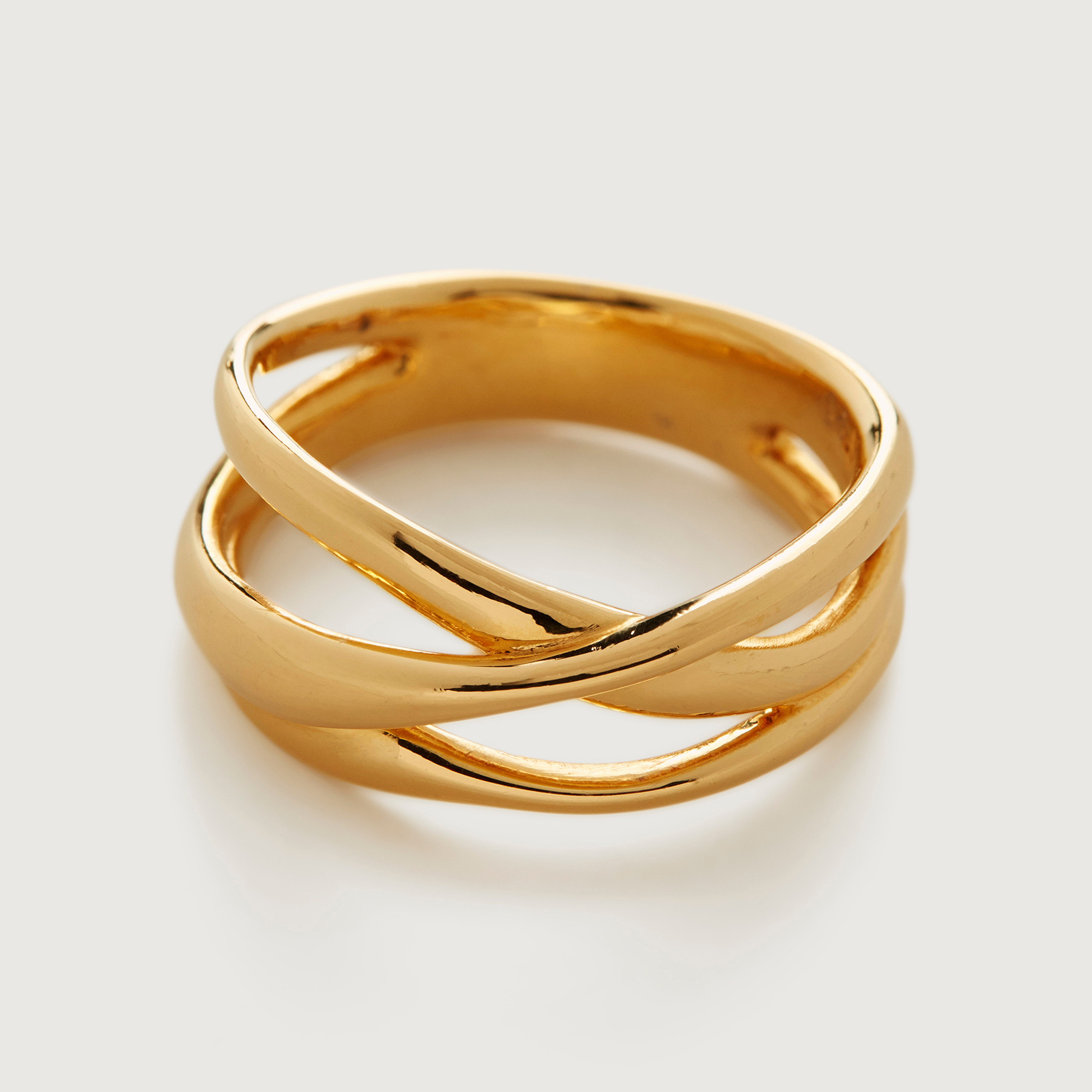 Nura Cross Over Ring | Monica Vinader (Global)