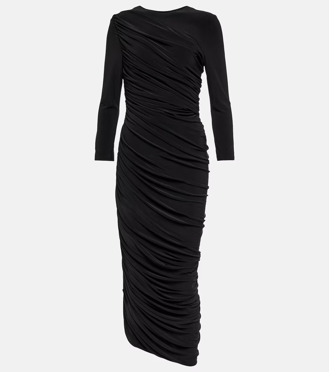 Diana ruched jersey midi dress | Mytheresa (UK)