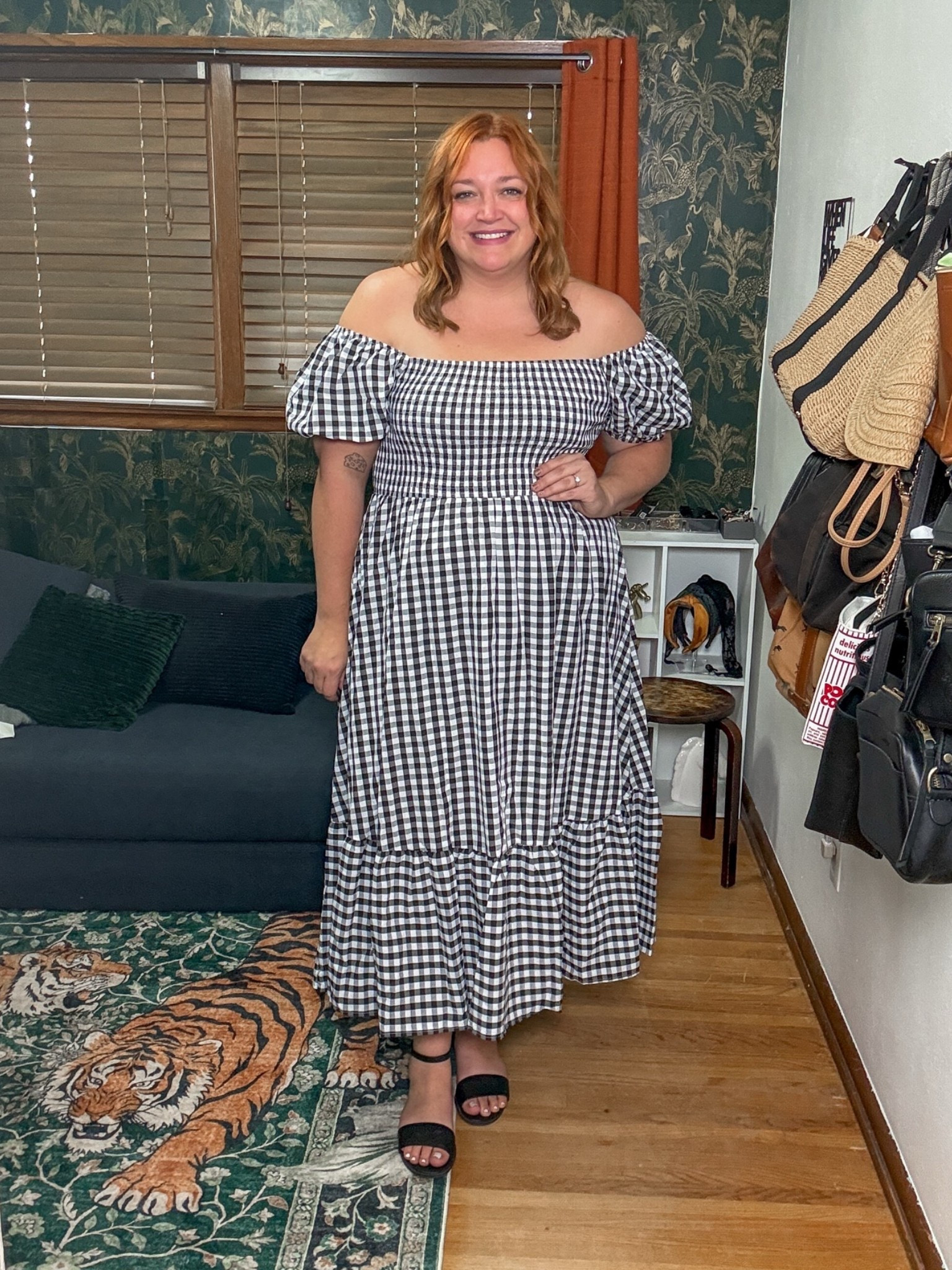 Gingham summer and fall dress wearing 3X as a US 18

#LTKPlusSize #LTKMidsize #LTKootd