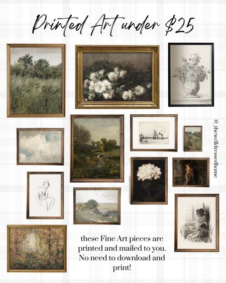 Why buy art downloads when you can buy it and have printed on high-quality paper for under $25! 

Fine Art Prints
Vintage Art

#LTKunder50 #LTKhome #LTKFind