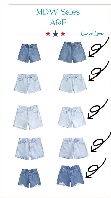 A&F Shorts and curve love shorts are 20% off without a code 
Denim shorts, dad shorts, mom denim shorts, maternity shorts, linen shorts 

#LTKBump #LTKSaleAlert #LTKSeasonal