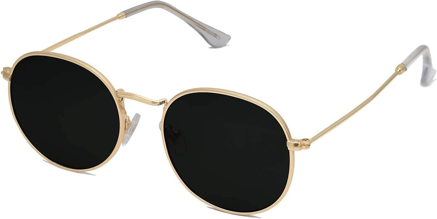 SOJOS Small Round Polarized Sunglasses for Women Men Classic Vintage Shades | Amazon (US)