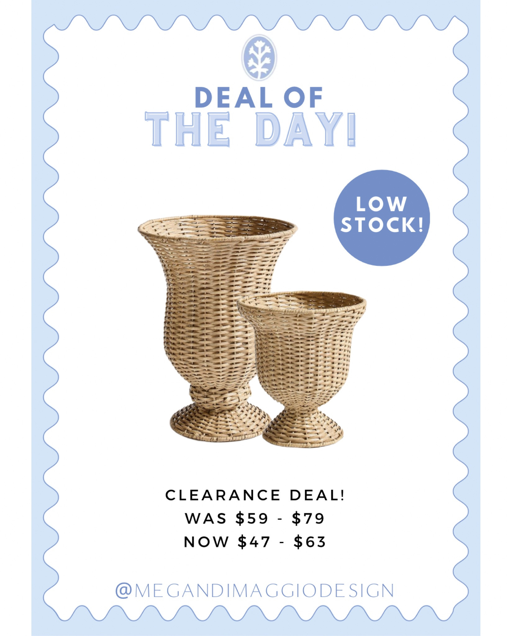 Wow!! I just shared these the other day and now they’re already low in stock and on clearance!! 👏🏻👏🏻👏🏻 Snag these pretty wicker vases on major sale before their gone!

#LTKFindsUnder50 #LTKHome #LTKSaleAlert