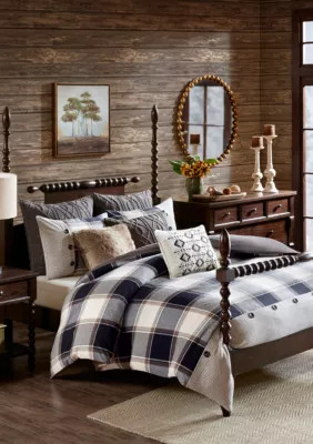 Madison Park Signature Urban Cabin Cotton Jacquard Comforter Set, Brown, Queen | Belk