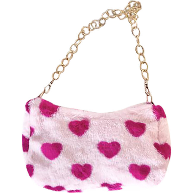 Pillow Heart Furry Bag | Maisonette
