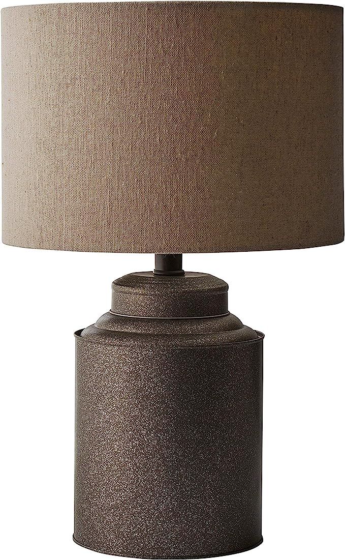 Stone & Beam Rustic Farmhouse Jug Living Room Table Lamp With LED Light Bulb and Drum Shade - 12.... | Amazon (CA)