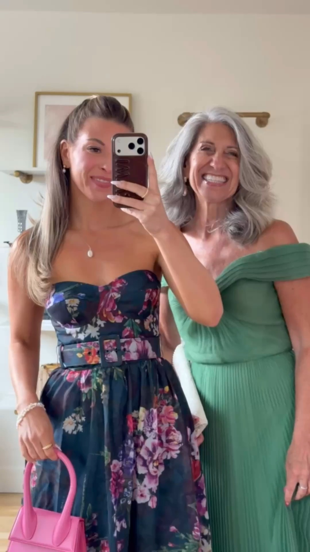 🌿 Mini Me & Me — Wedding Guest and Mother of the Bride Dresses

A dark floral corset bodice with a belted waist that defines and a pleated midi skirt that moves beautifully all evening long.

An off-shoulder sage green pleated maxi that elongates and sweeps with total effortless romantic grace from the first toast to the final dance.

Save this for your next invitation and share it with a friend who's shopping. 💌

Claudia | 5'4½" | 133 | medium or 6
Emerson | 5'4" | 130 | sized down to XS or 0

Wedding Guest Dress | Fashion over 50 | Mother of the Bride | Mother of the Groom | Black Tie | Formal Gown | Summer Wedding | Dresses to Hide Belly | Special Occasion

#LTKSeasonal #LTKOver40 #LTKWedding