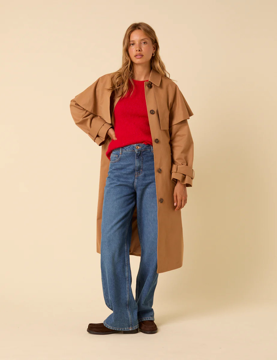 Camel Cape Trench Coat | Nobody's Child