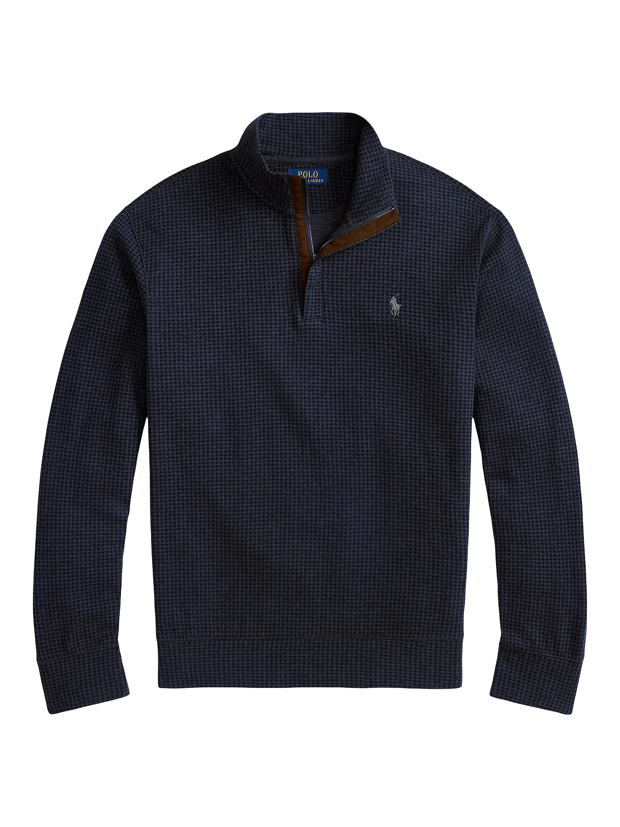 Houndstooth Quarter-Zip Polo | Saks Fifth Avenue