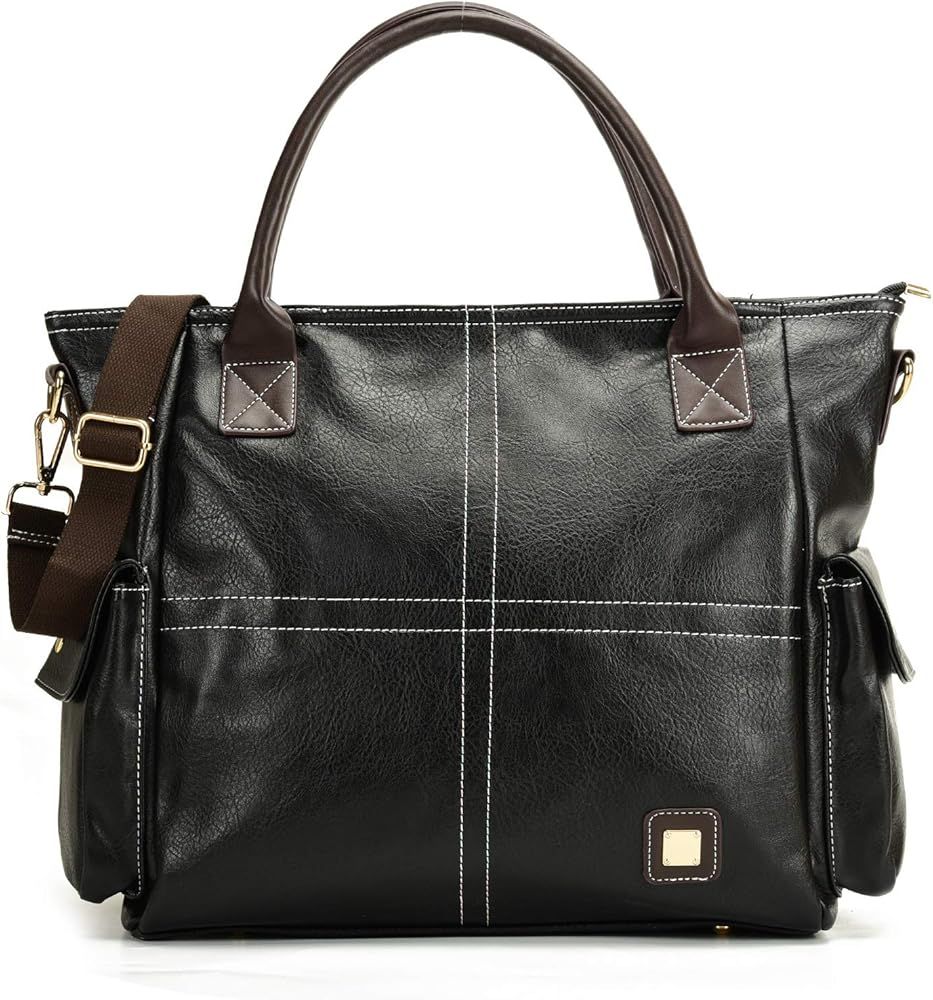 23“ Large Hobo Purses for Women Sturdy Top Handle Satchel Purses and Handbags Adjustable Strap Leath | Amazon (US)