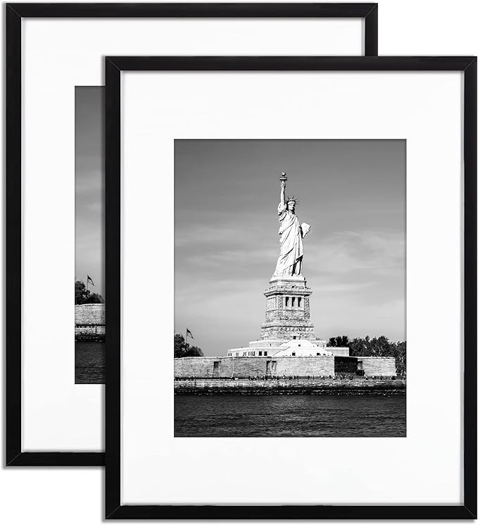 ENJOYBASICS 16x20 Picture Frame Black Poster Frame,Display Pictures 11x14 with Mat or 16x20 Witho... | Amazon (US)