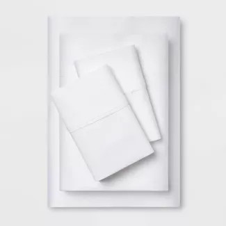 400 Thread Count Solid Performance Sheet Set - Threshold | Target