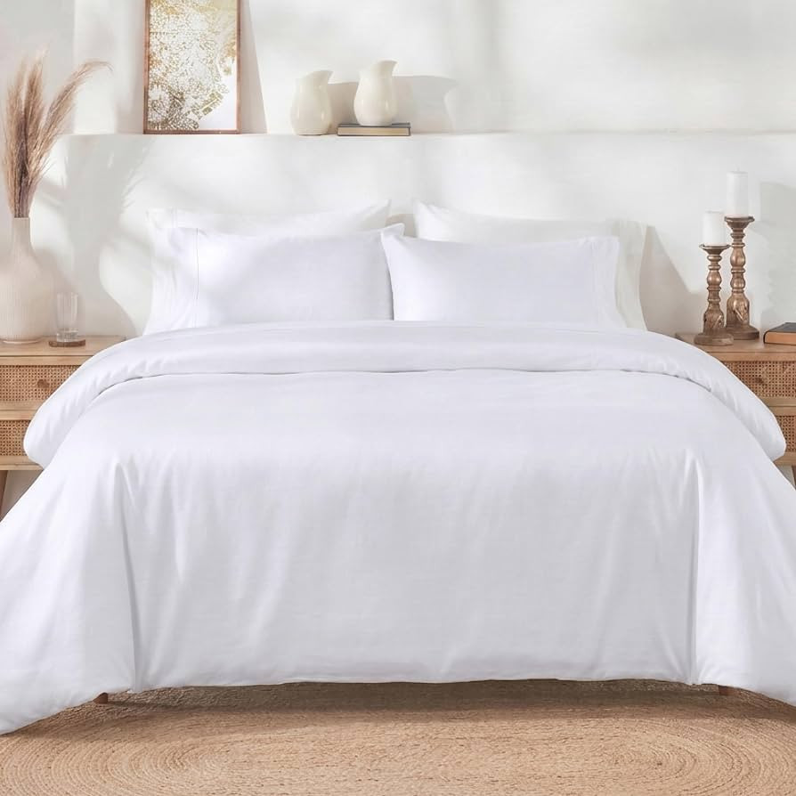 California Design Den 3 Pc White King Duvet Cover Set - Winner Good Housekeeping Best Bedding Awa... | Amazon (US)