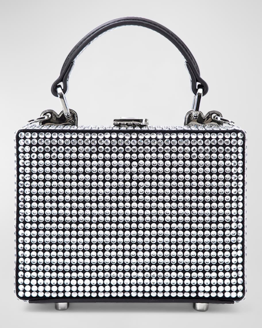 Brandon Blackwood Kendrick Mini Trunk Embellished Top-Handle Bag | Neiman Marcus