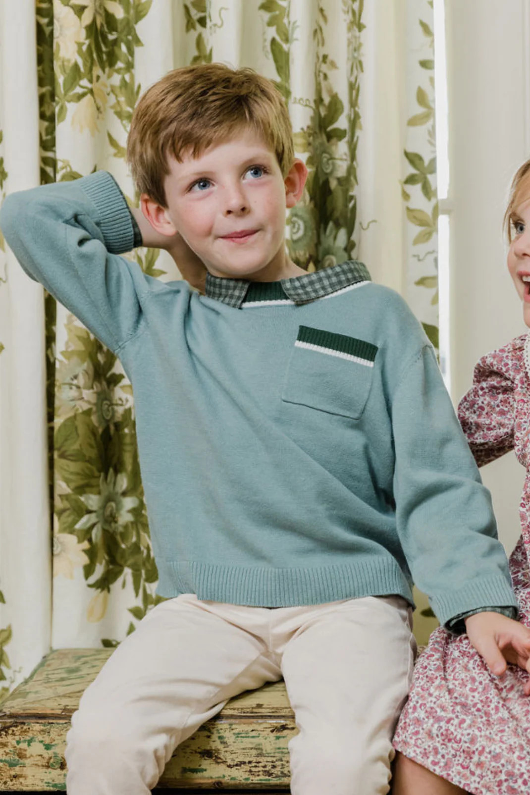 Stratton Sweater in Misted Fog | Baybala