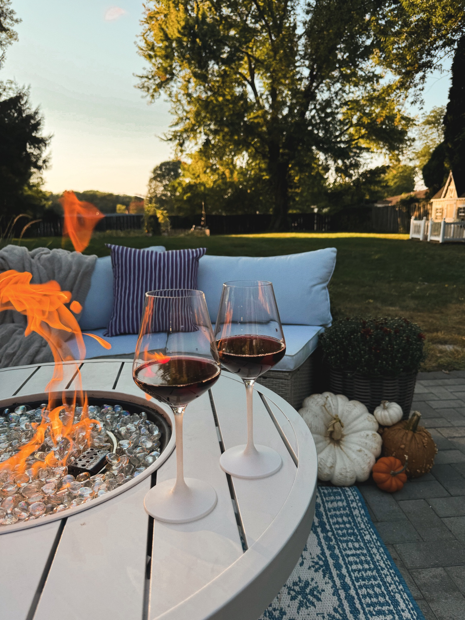 Crisp fall nights by the fire, with a glass of red 🤌🏼

These @villeroybochusa Manufacture Rock Blanc
Glasses are so stunning! The craftsmanship is impeccable and I will be using these every chance I get while hosting through the holidays ✨🍷🍁

#Villeroybochpartner #ad #liketkit #Itkhome #Itkparties 
#tablescapestyling #glassware #wineglasses #redwine #redwineglasses #hosting #holidayhosting 

#LTKHome #LTKStyleTip #LTKParties