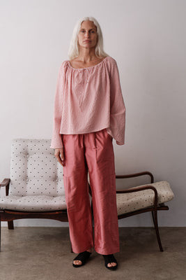 The Silk Taffeta Cargo Pant Rhubarb | DONNI.