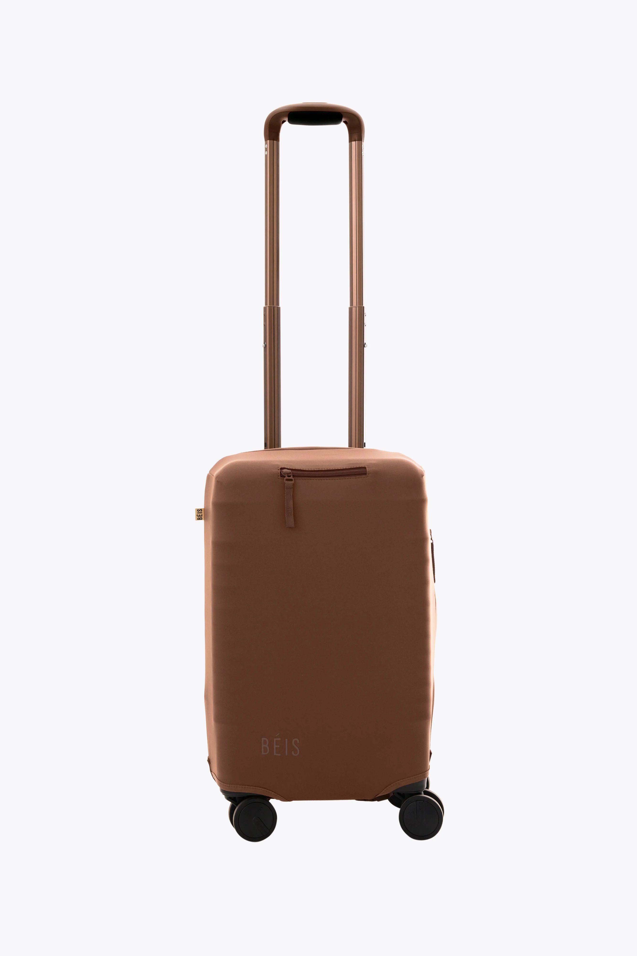 BÉIS 'The Small Carry-On Luggage Cover' in Maple - Brown Small Carry-On Luggage Cover Protector | BÉIS Travel