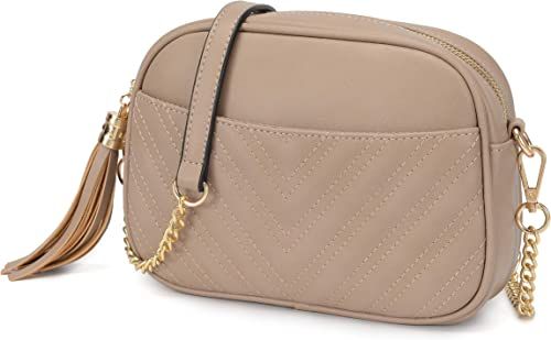 Lola Mae Quilted Crossbody Bag, Trendy Design Shoulder Purse | Amazon (US)