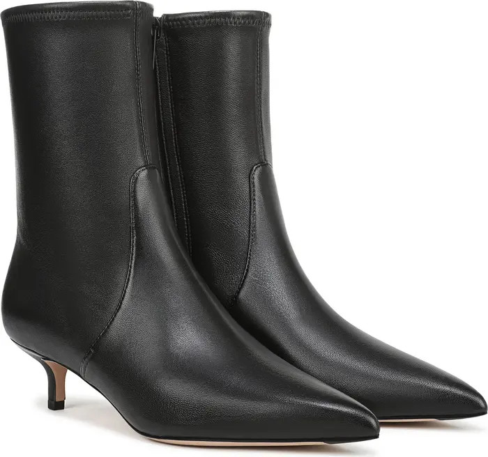 Lisa 45 Stretch Kitten Heel Bootie (Women) | Nordstrom