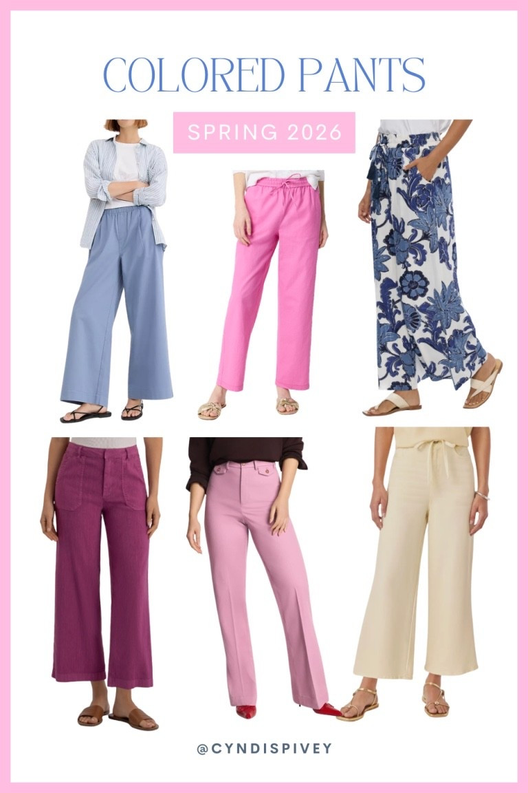 Colored pants spring 2026

#LTKOver40 #LTKSeasonal