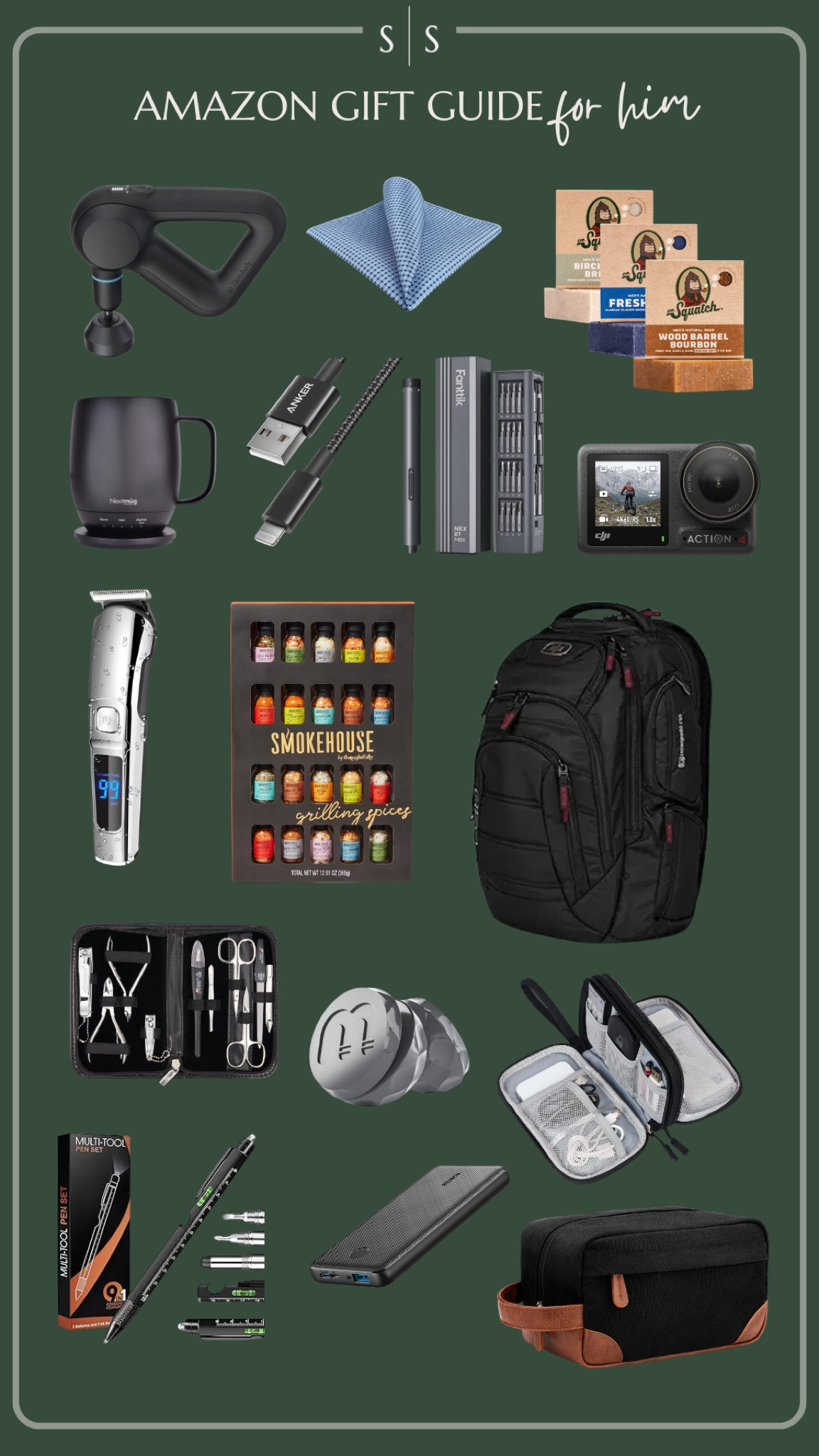 Amazon Holiday gift guide for Him

#amazongifts #holidaygiftguide #giftsforhim 

#LTKSeasonal #LTKGiftGuide #LTKHoliday