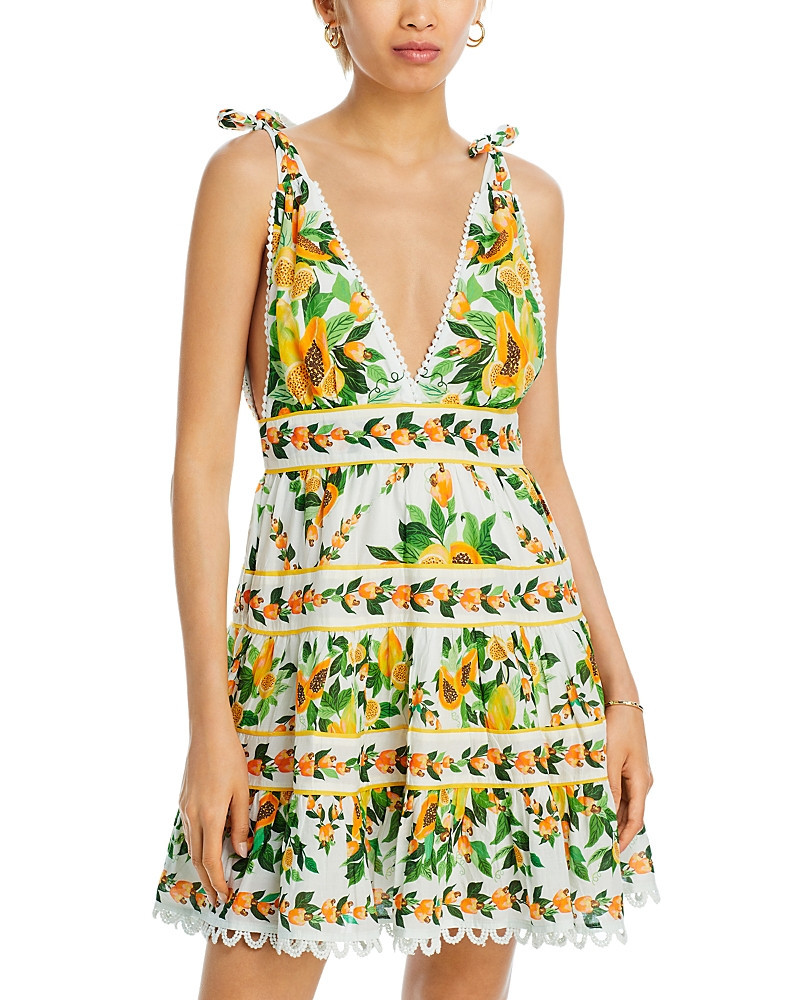 Farm Rio Papaya Salad Scarf Dress | Bloomingdale's (US)