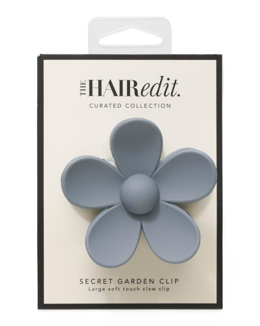 Large Secret Garden Soft Touch Claw Clip | TJ Maxx