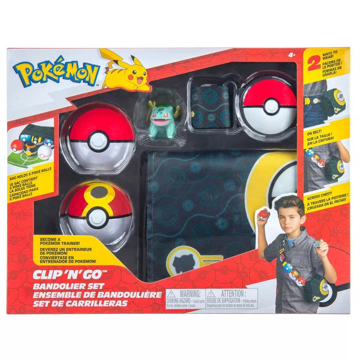 Pokemon - Bandolier Set (Repeat Ball, Poke Ball and Bulbasaur, Belt, Bag) W2 | Target