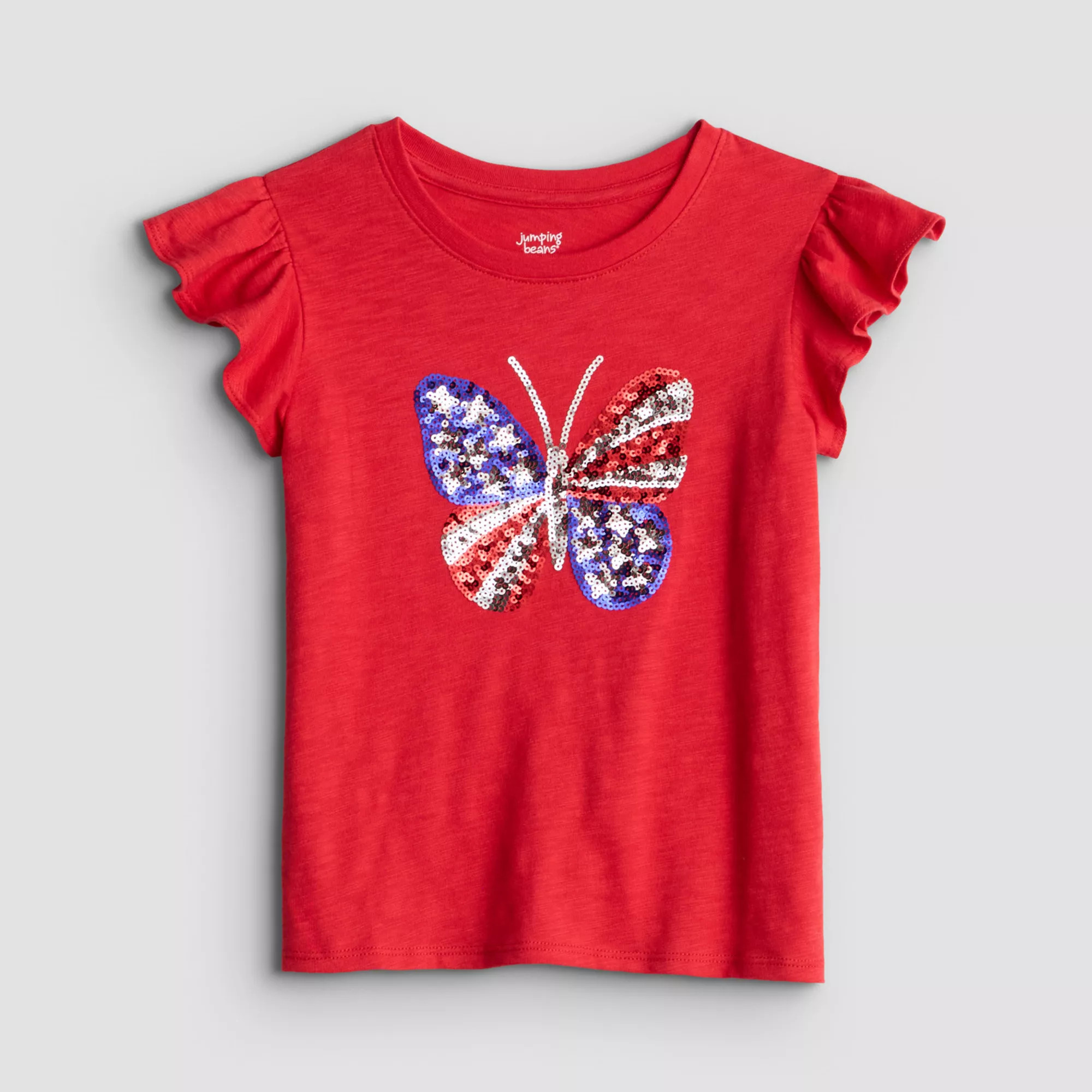 Girls 4-12 Jumping Beans® Flutter Embellished Graphic Tee | Kohl's