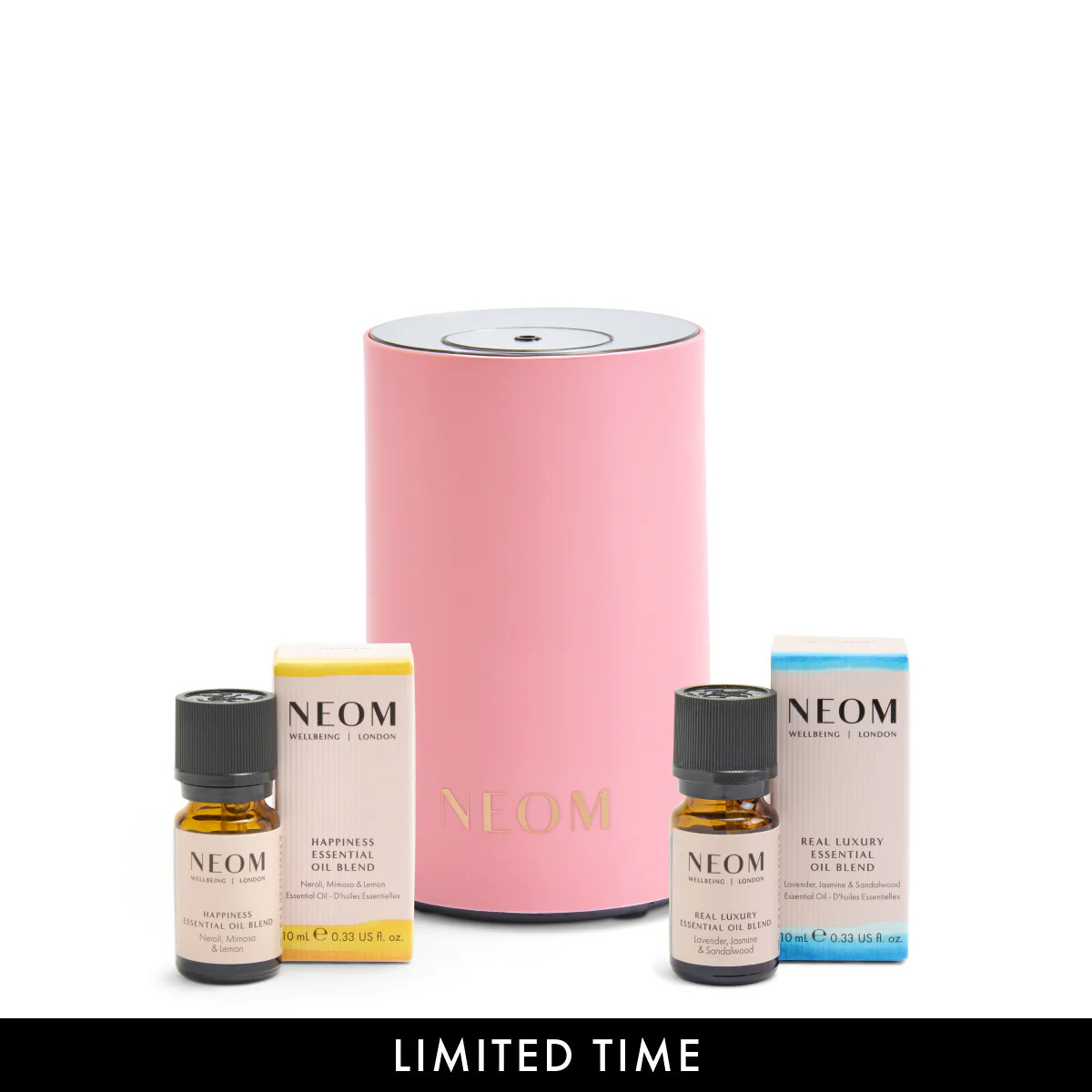 Real Luxury & Happiness Pod Mini Set in Pink | NEOM Organics