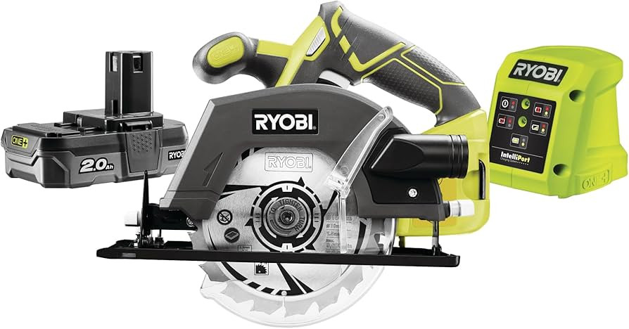 Ryobi R18CSP-120S 18V ONE+ Cordless Circular Saw Starter Kit (1 x 2.0Ah) | Amazon (UK)