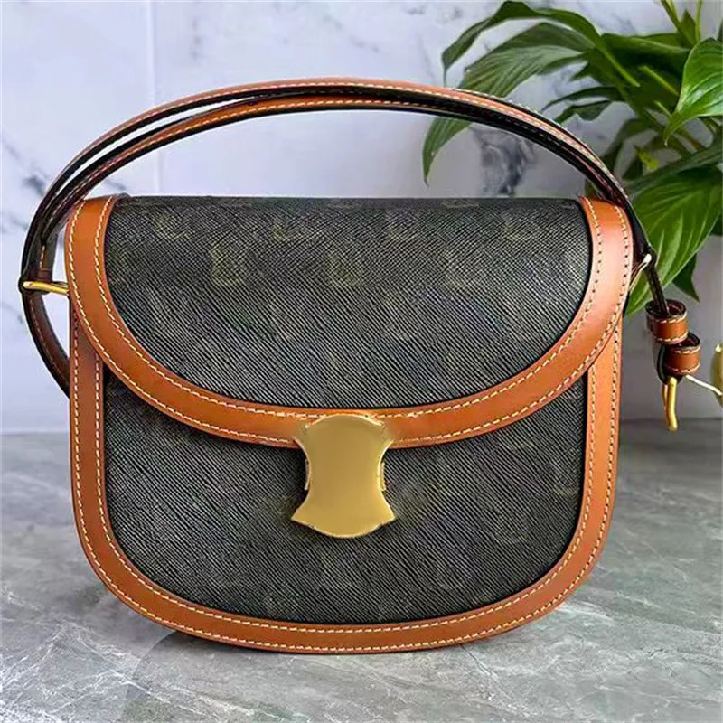 TEEN TRIOMPHES BESACE Classic flap Shoulder Bags Luxury Designer bag tote mens leather saddle bag... | DHGate