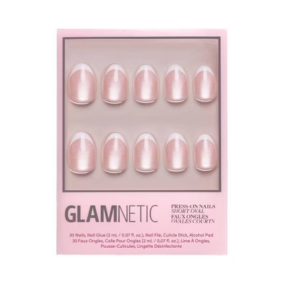 Glamnetics Angelic Touch Fake Nails: Oval Shape, Velvet Finish, 30 Pieces | Target