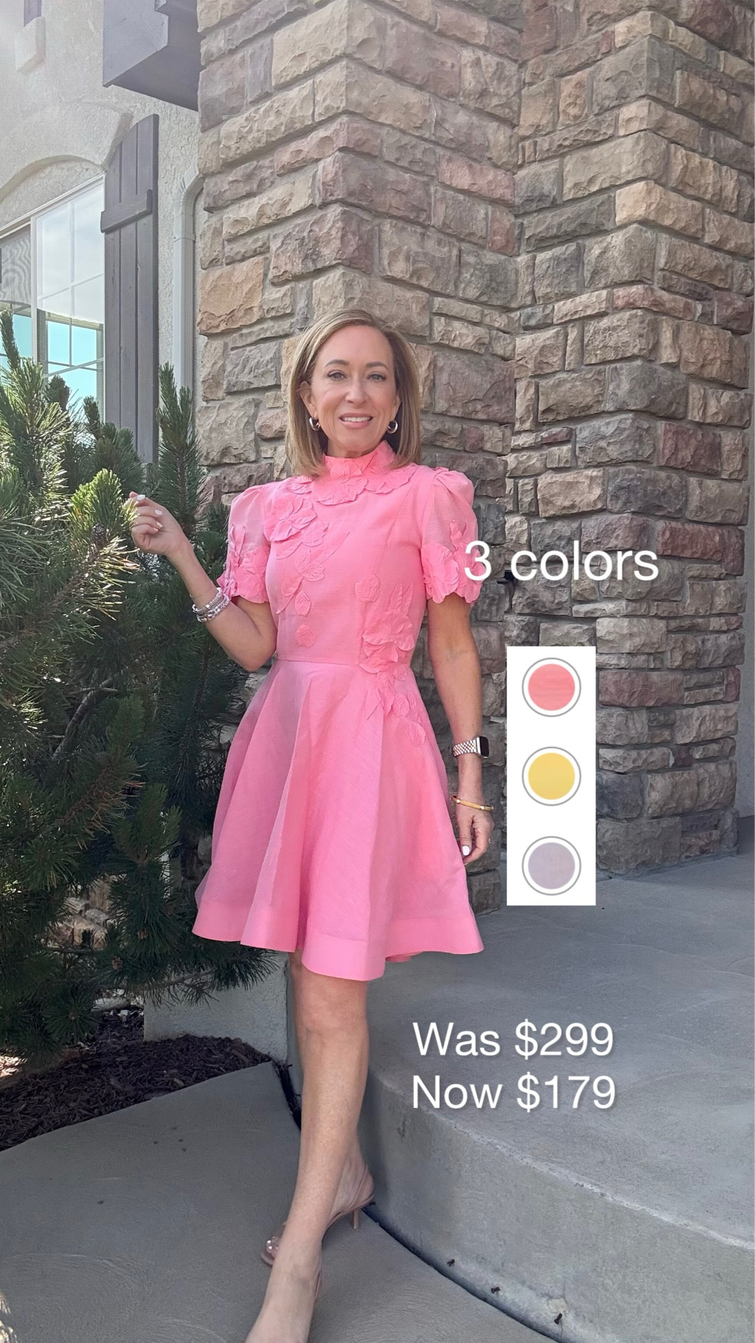 My dress is now on sale! This is the dress that I wore to a rehearsal dinner. The silhouette is so flattering as it comes in at the waist & flares out. I’ve always thought a high neck is elegant so this dress was perfect for what I needed. It’s available in 3 colors sizes 0-16. 

Don’t wait on this, it will go fast!

Summer Dress, special occasion, rehearsal dinner dress



#LTKStyleTip #LTKOver40 #LTKPetite