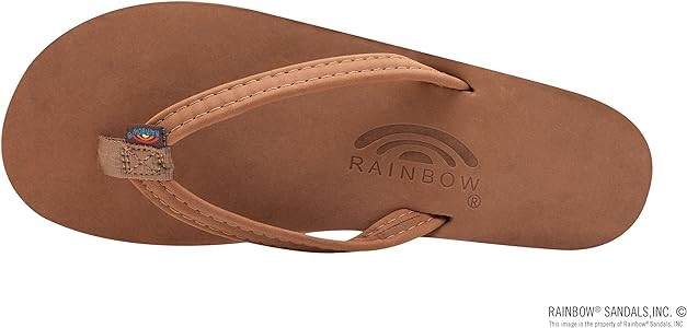 Rainbow Sandals Women's Double Layer, Narrow Strap, Leather Sandals w/Arch | Amazon (US)