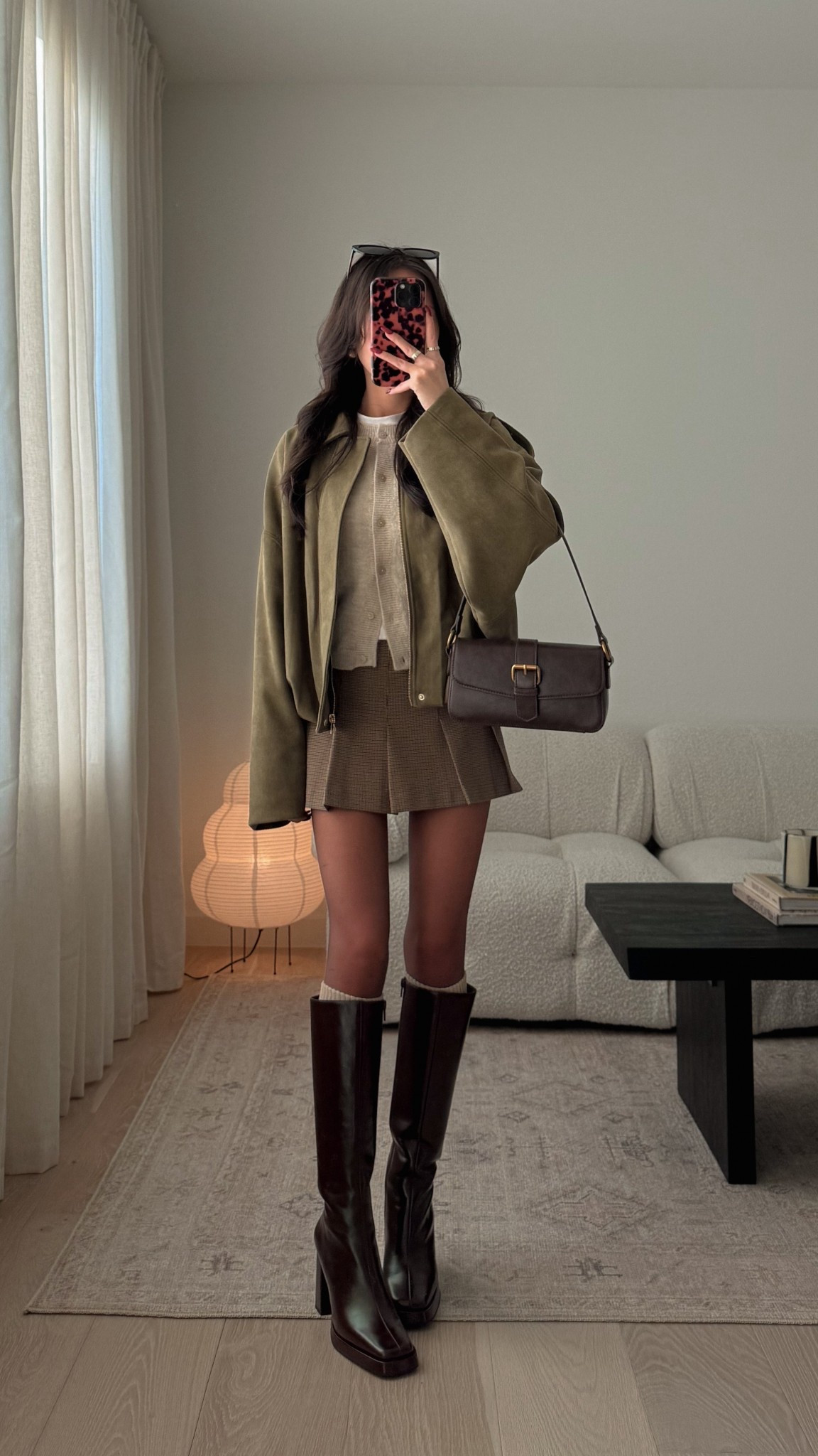 thanksgiving outfit inspo 

cardigan (exact color is not available, linked other colors) - size XXS
skort - size XXS
jacket - size S

#LTKHoliday #LTKootd