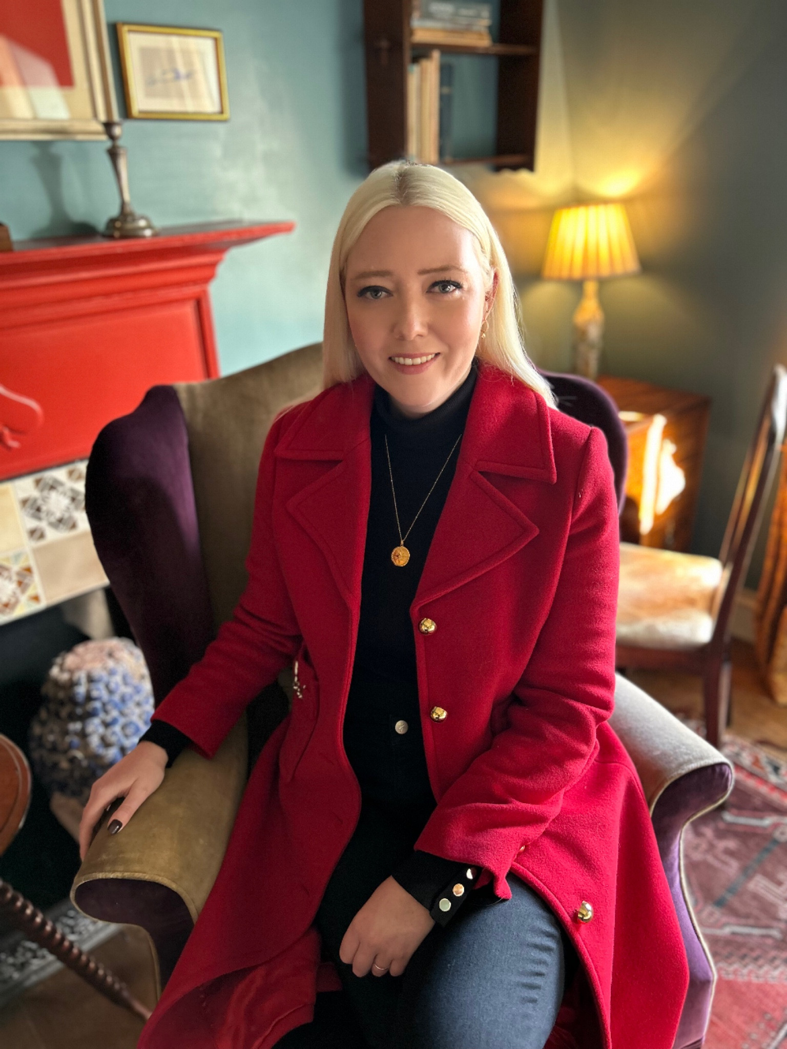 Styling my LK Bennett Spencer Red Wool Coat (30% off currently due to their Black Friday weekend sale) with gold Dower and Hall jewellery to reflect the gold buttons of the coat! Also teamed with a Hobbs black wool roll neck, Calvin Klein skinny jeans and Russell and Bromley Loch black patent boots with faux fur lining for a cosy yet chic festive / winter outfit 

#LTKeurope #LTKuk #LTKCyberWeek