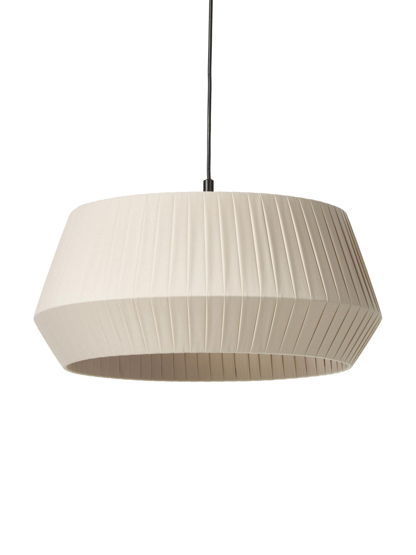 Classic hanging lamp Dicte made of pleated fabric | Westwing EU