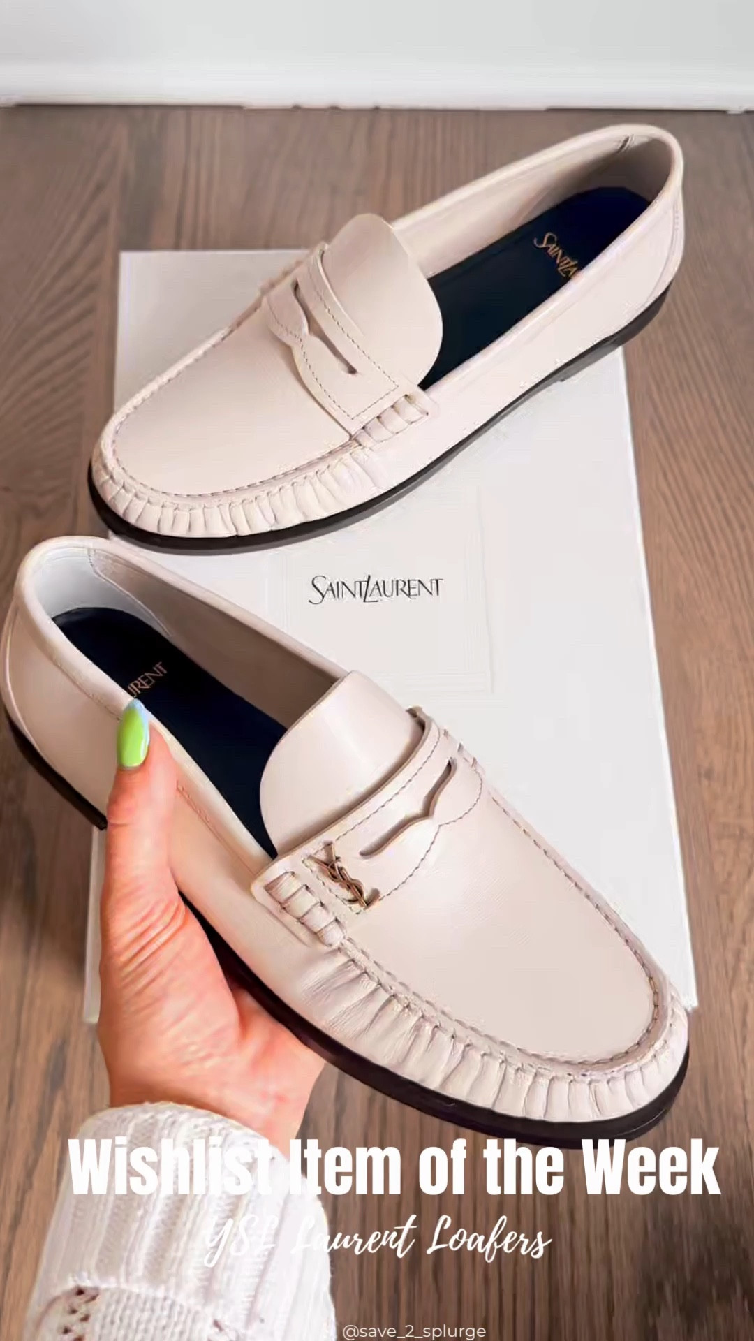 Wishlist Item of the Week

YSL Laurent Loafers

If you’re feelin’ SPLURGE-Y, here’s this week’s wishlist item of the week.

A new item in my closet for the Spring, the YSL Laurent loafer in white.  

A penny loafer with a leather sole.  Also available in red & black.  

#LTKSeasonal #LTKWorkwear #LTKootd