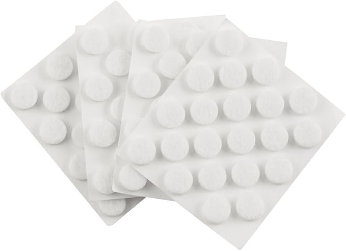 SoftTouch 3/8" Round Self-Stick Felt Furniture Pads - Protect Surfaces from Scratches & Damage, W... | Amazon (US)