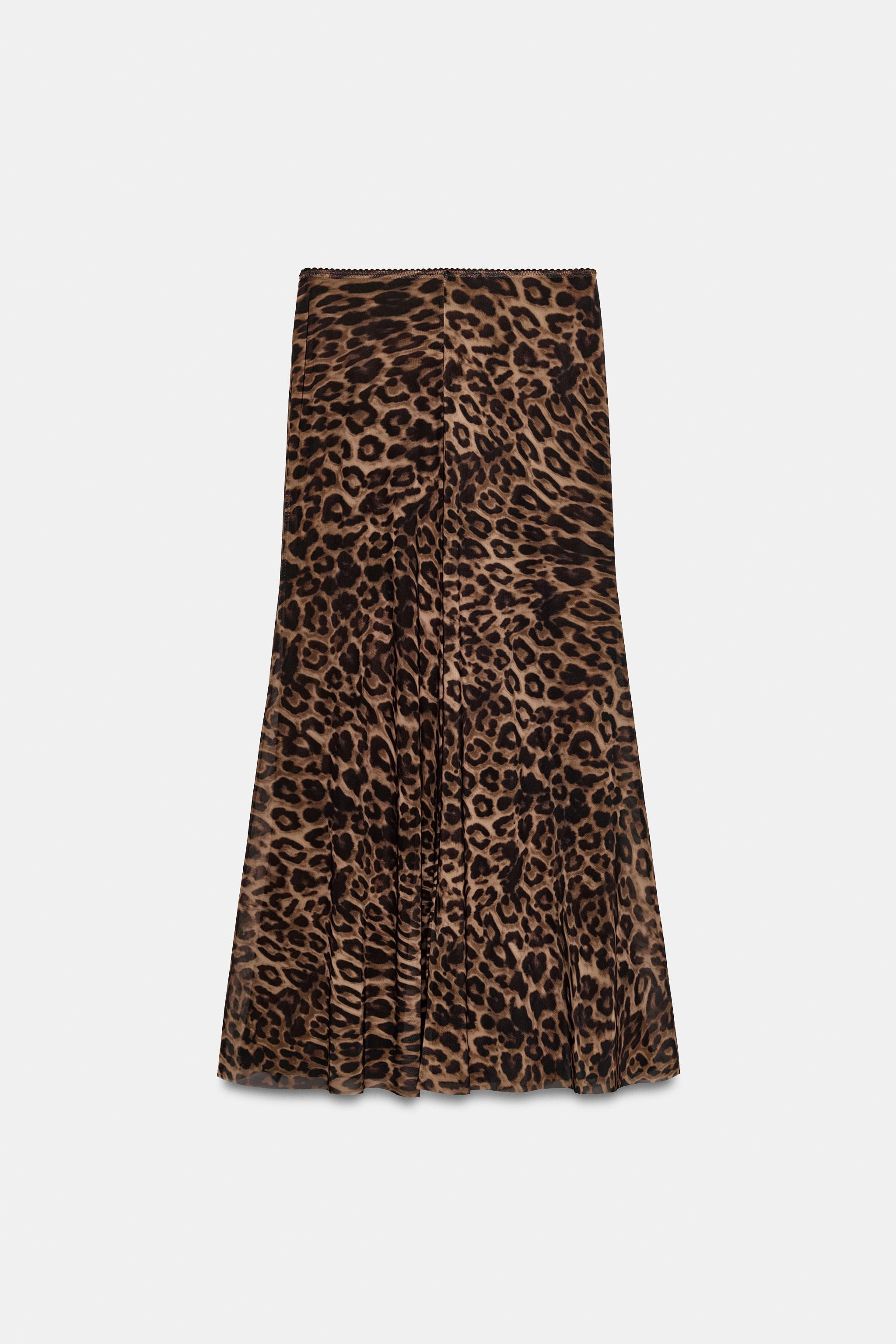 ANIMAL PRINT TULLE SKIRT | Zara UK