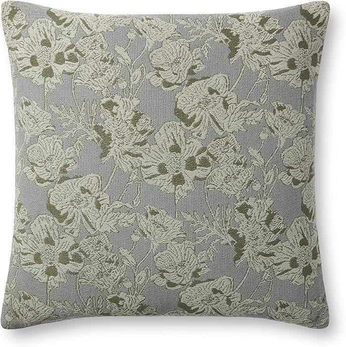 Loloi Chris Loves Julia x Matilda Silver Sage 18'' x 18'' Pillow | Amazon (US)