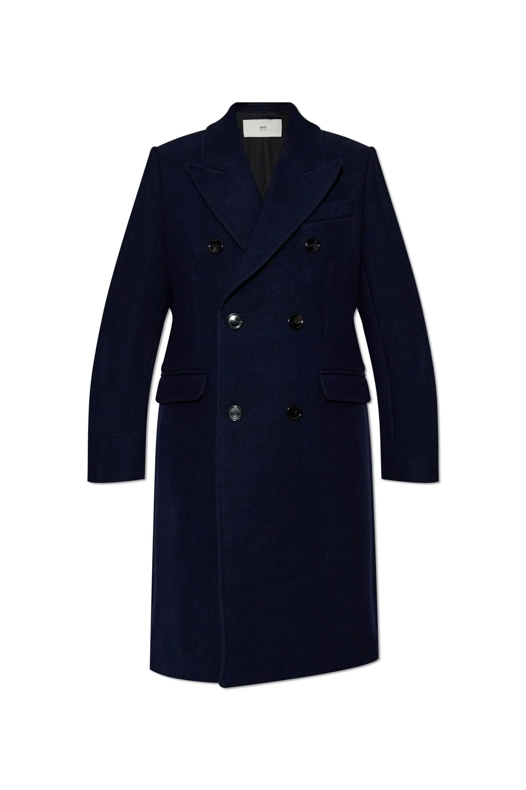 AMI Pairs Double Breasted Coat | Cettire Global