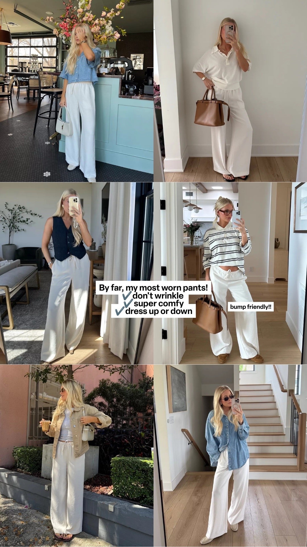 SIZE: small reg in pant #kathleenpost

Spring transition outfit, summer outfit 2026, errands look, school pick up, school drop off, bump friendly, maternity look