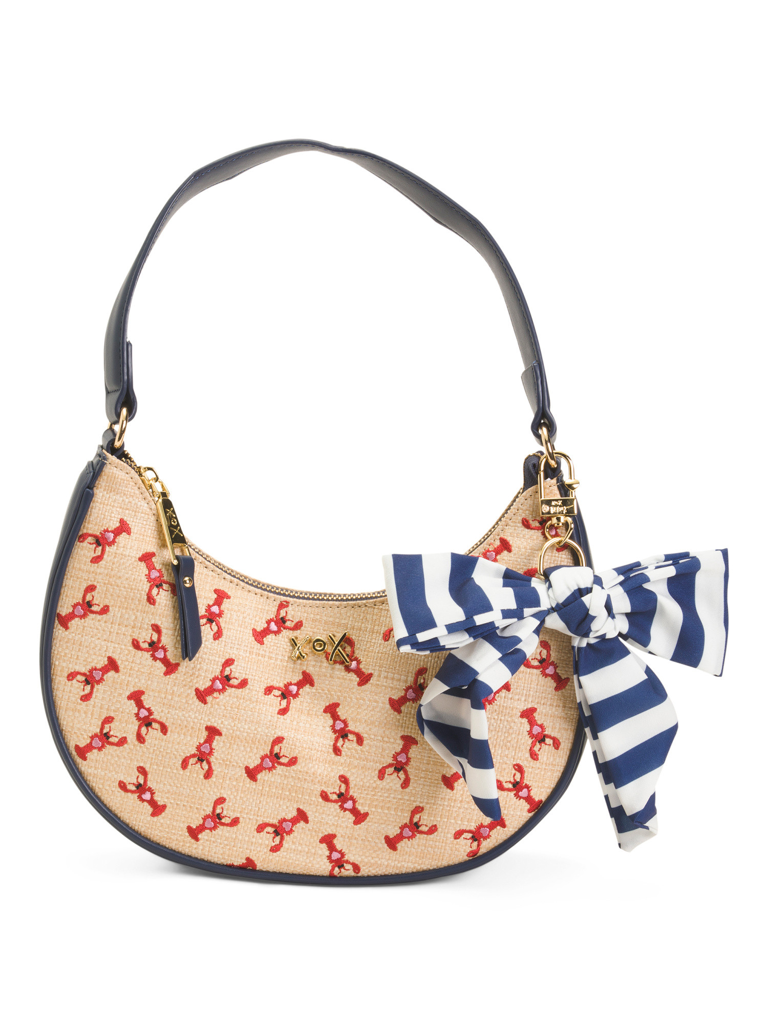 Straw Lobster Shoulder Bag With Charm | TJ Maxx